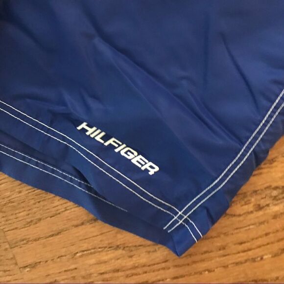 Classic Tommy Hilfiger blue yellow swim trunks board shorts - Picture 6 of 7